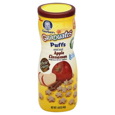 Gerber butternut squash baby food 2nd foods. Gerber Graduates Finger Foods Apple Cinnamon Puffs, 1.48 ...