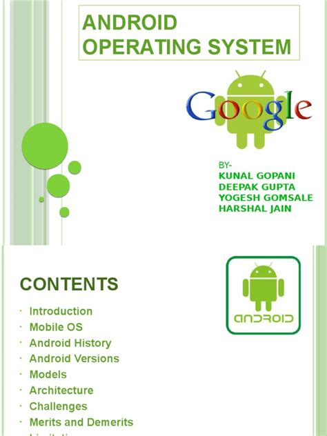 Android Android Operating System Operating System