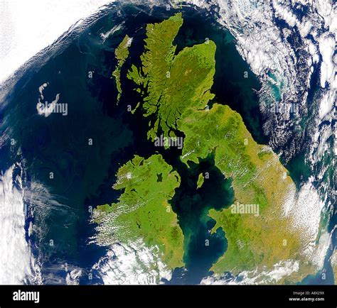 The British Isles Viewed From Space Stock Photo 12187285 Alamy