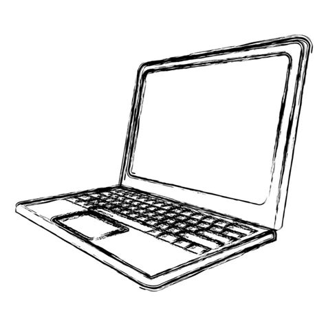 Vector Sketch Illustration Laptop — Stock Vector © Nikiteev 37849579