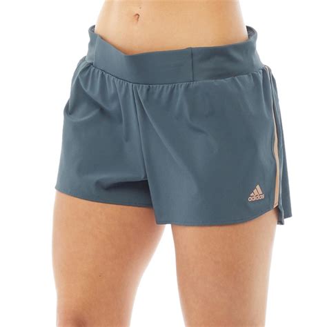 Buy Adidas Womens Saturday Aeroready Running Shorts Legend Bluehaze Coral