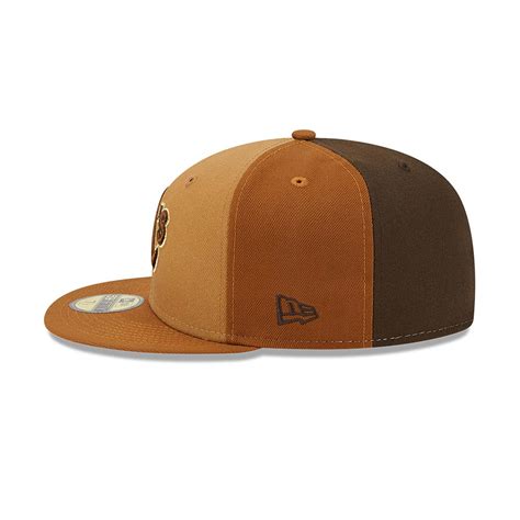 Official New Era Tri Tone Brown Oakland Athletics 59fifty Fitted Cap