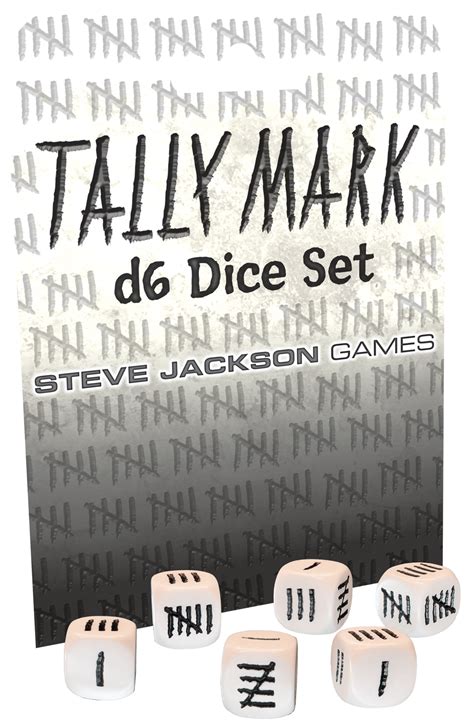 Tally Mark D6 Dice Set Toysonfireca