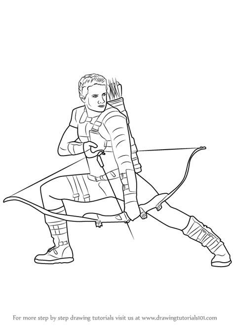 Learn How To Draw Hawkeye From Captain America Civil War Captain