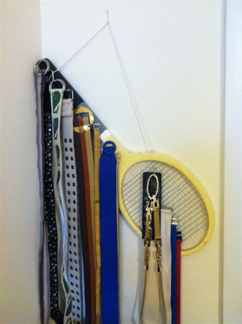This diy tie rack is a space saver. Tie rack and/or belt rack... | Constitutionally Modern DIY