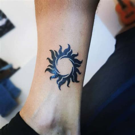 Top More Than Small Sun Tattoo Designs Best In Cdgdbentre