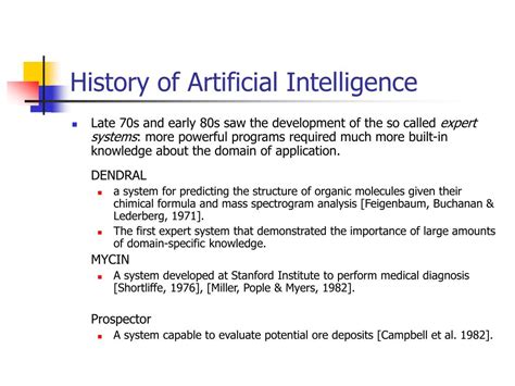 Ppt History Of Artificial Intelligence Powerpoint Presentation Free