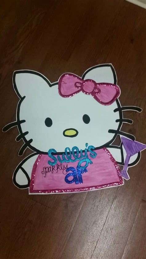 Hello Kitty 21st Birthday Sign Sullys Sparkly 21st 21st Birthday