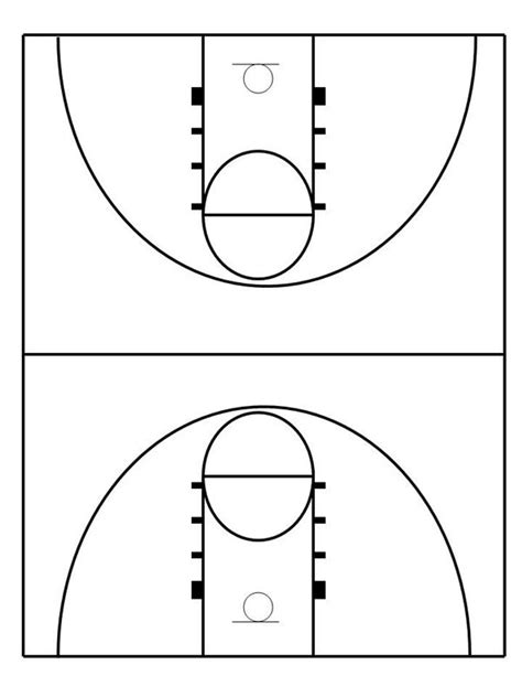 Parts Of A Basketball Court Diagram