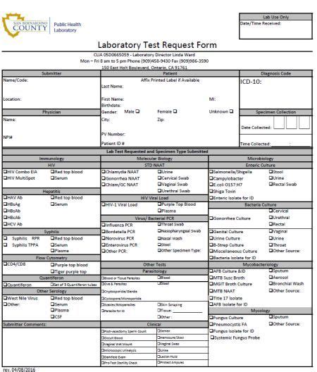 Lab Order Form Template 30 Free And Premium Templates To Download