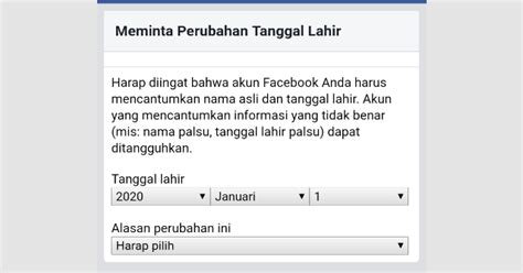 Saat melakukan pendaftaran cpns 2019, pelamar kerap mengalami kendala. Cara Mengubah Tanggal Lahir di FB Yang Tidak Bisa Diganti ...