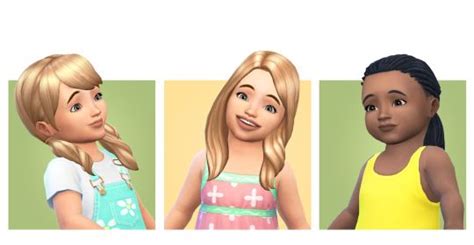 Toddler Hair By Blogsimplesimmer Via Tumblr Toddler Hair Bgc Sims 4 Ts4 Maxis Match