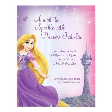 Convite Rapunzel 25 Modelos Encantadores Com A Princesa Modelos De