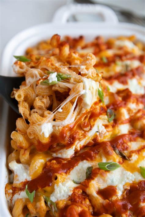 Creamy Buffalo Chicken Pasta Recipe The Forked Spoon