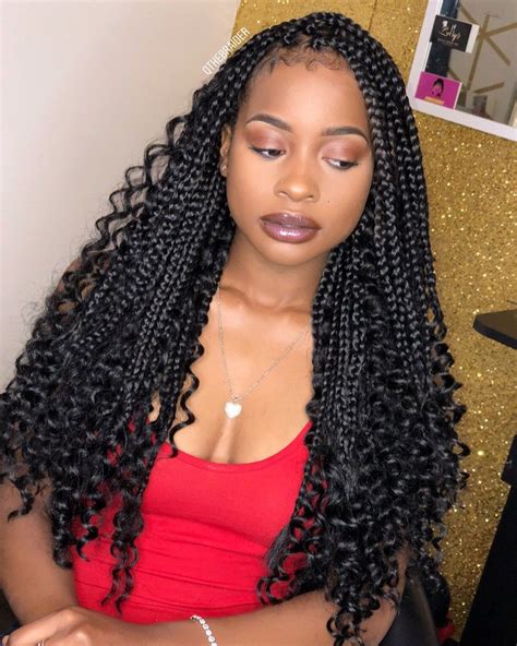 Box Braids With Curly Hair Left Out Hot Deals Psychologyuocgr