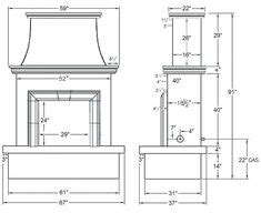 Requirements for a gas fireplace hearth. Image result for fireplace surround code requirements ...