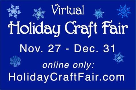 Nov 27 Holiday Craft Fair Virtual Roseville Mn Patch