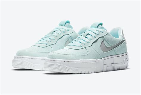 Air force 1 pixel low. Nike Air Force 1 Pixel Covered in Mint Green Suede | The ...