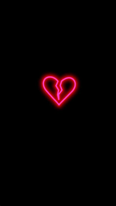 Tons of awesome depression broken aesthetic wallpapers to download for free. Broken Heart | Wally | Broken heart wallpaper, Neon ...