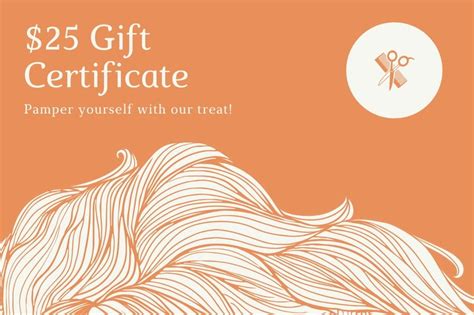 Hair Salon Gift Certificate Template Free Printable Gift My Xxx Hot Girl