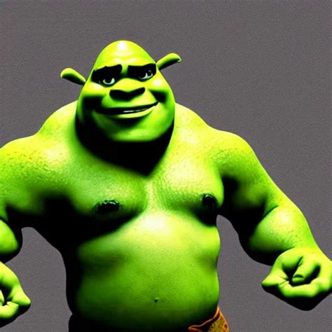 Buff Shrek Posing 4 K Stable Diffusion Openart