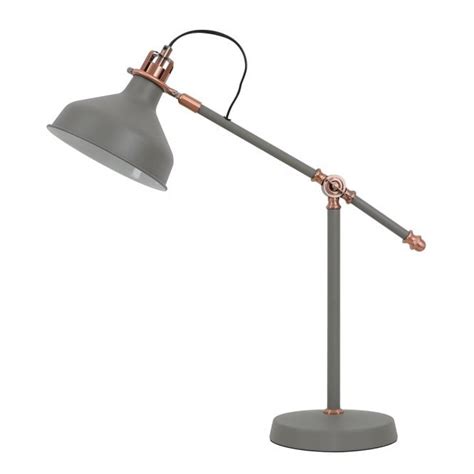 Angled Desk Lamp Copper And Black Desk Lamp By The Forest Co