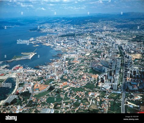Aerial View Of Vigo Galicia Spain Stock Photo 86119146 Alamy