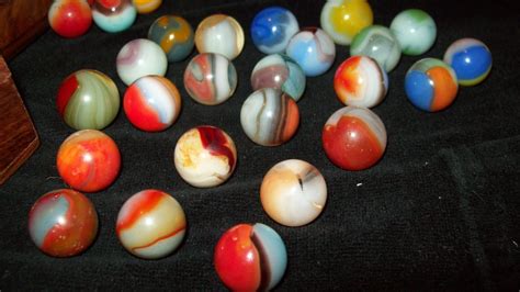 A Small Collection Of Old Marbles Collectors