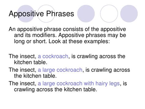 Appositives And Appositive Phrases 2