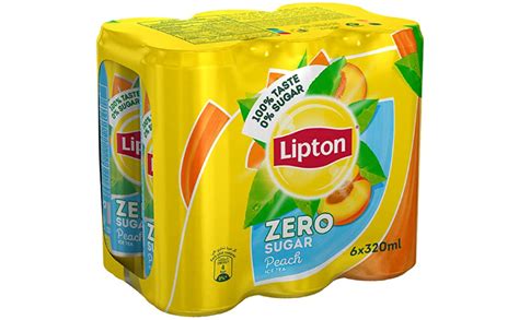 Lipton Zero Sugar Peach Iced Tea 320Mlx6 Buy Online At Best Price