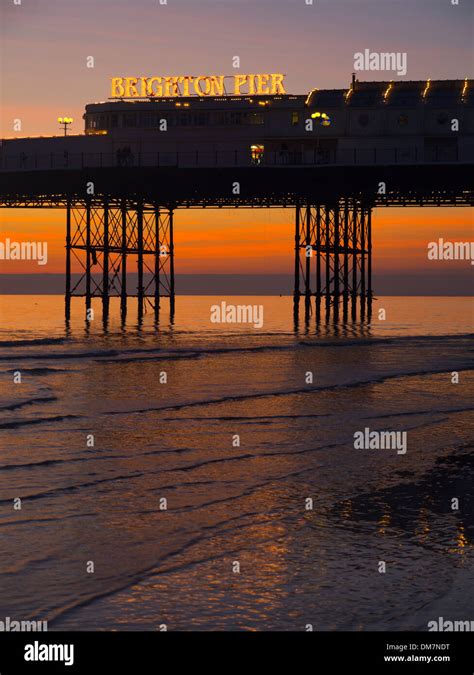 Brighton Pier England Sunset Hi Res Stock Photography And Images Alamy