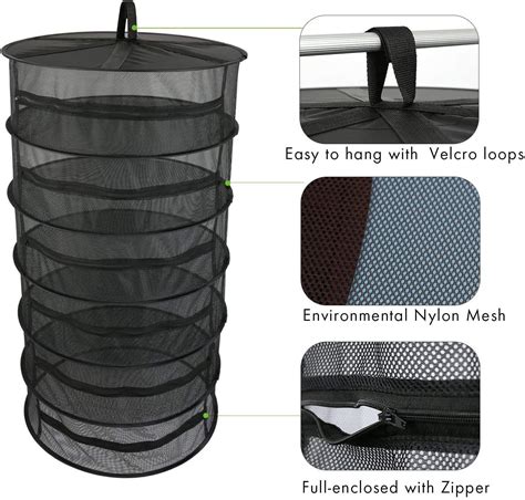 Herb Drying Net With Zippers Herb Dryer Mesh Tray Drying Rack Flowers