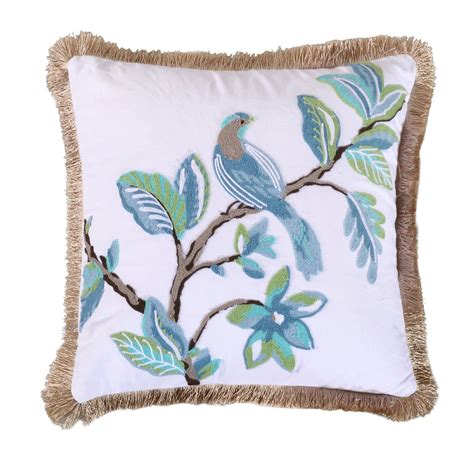 cressida bird pillow levtex home bird throw pillow fringe pillows throw pillows