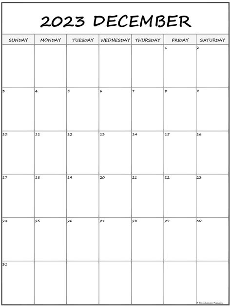 December Calendar 2023 Vertical Calendar Quickly Gambaran