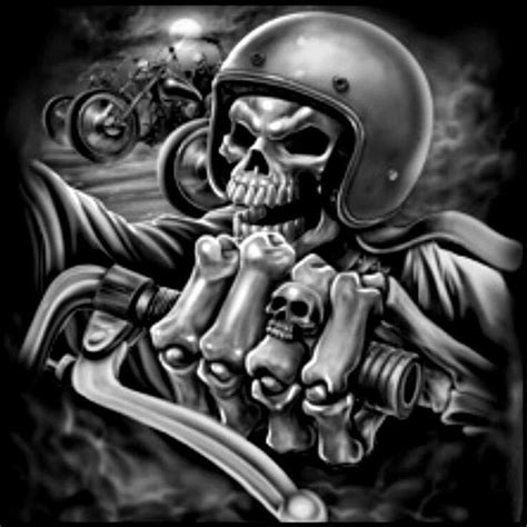 Pin By Wearebikers On Skulls Biker Art Skull Art Skull Artwork