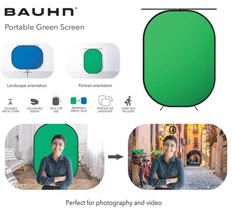 Portable Green Screen 56” Bauhn