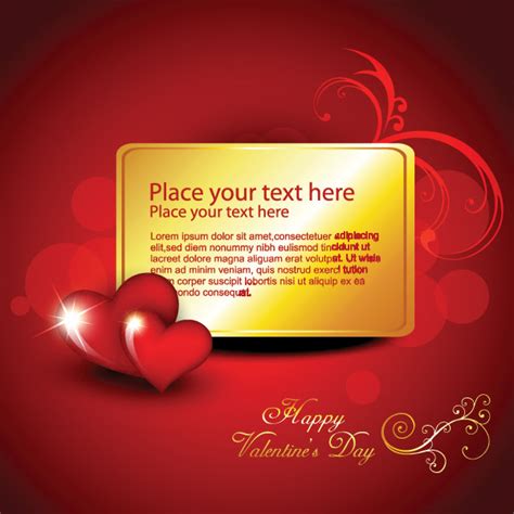 Elements Of Romantic Love Cards 25667 Free Eps Download 4 Vector