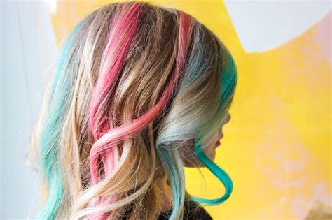 Diy Rainbow Hair Chalk Crateandkids Blog Hair Chalk Hair Tutorial