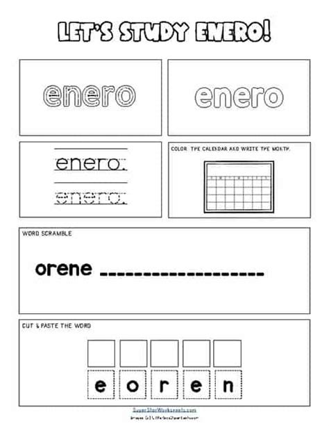 11 Best Images Of Free Printable Spanish Worksheets Months Free
