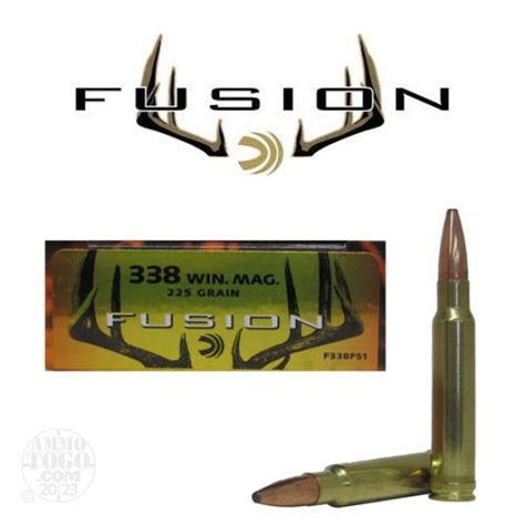 338 Winchester Magnum Ammo 20 Rounds Of 225 Grain Fusion By Federal