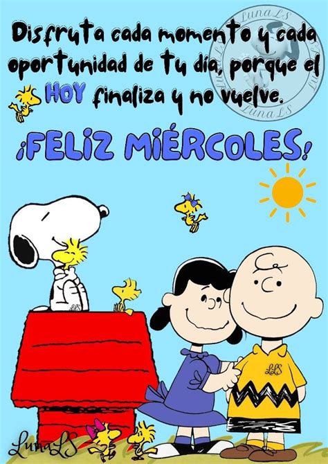 Miércoles Con Snoopy Feliz Y Bendecido Dia Buenos Dias Con Snoopy Emoticones De Buenos Dias