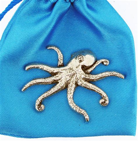Octopus Pewter Pin Badge Pageant Pewter