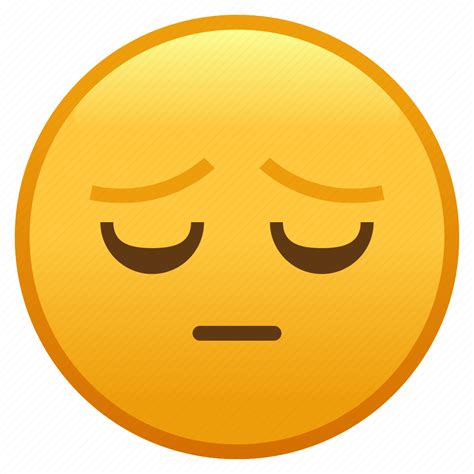 Emoji Emotion Face Negative Pensive Sad Smiley Icon Download On