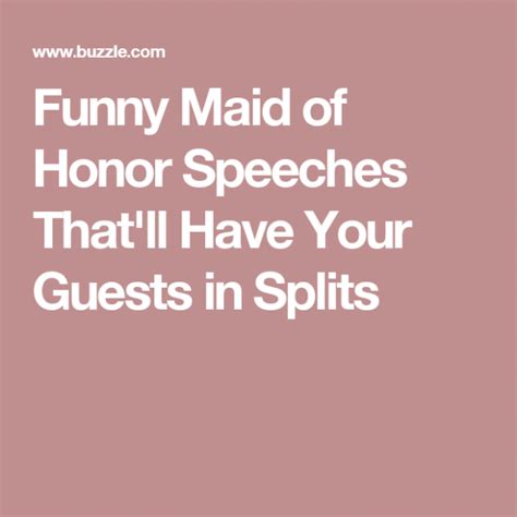 Funny Maid Of Honor Speeches Thatll Have Your Guests In Splits Maids