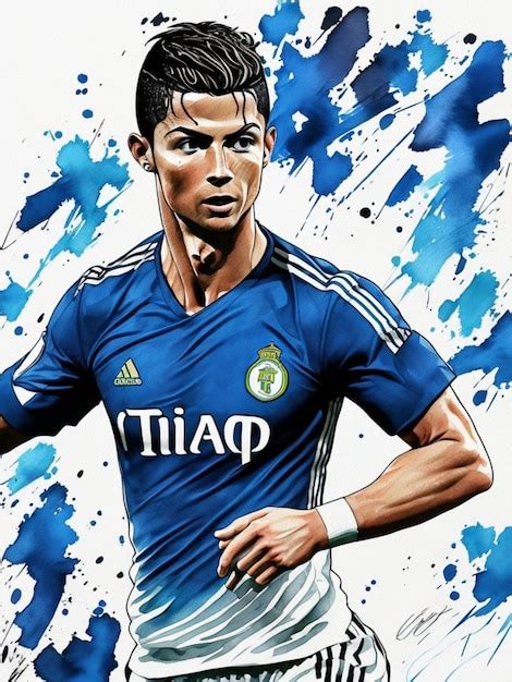 Premium Ai Image Cristiano Ronaldo Cr7 Watew Color