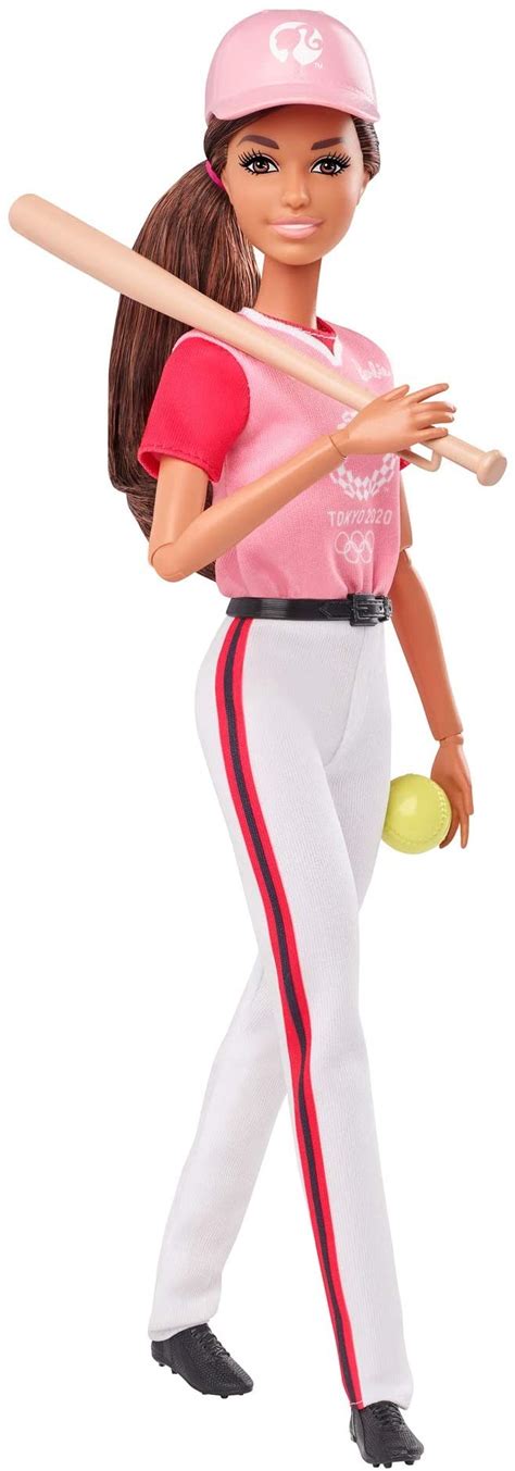 Barbie Olympic Games Tokyo 2020 Softball Doll With Softball