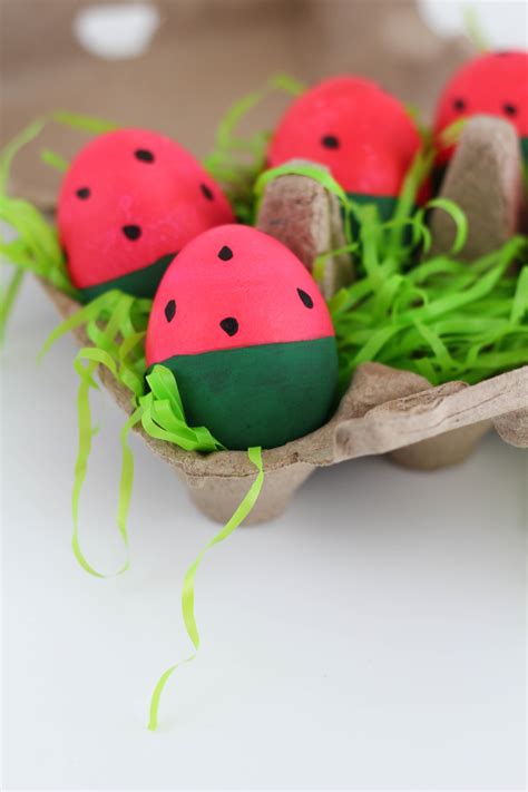 Watermelon Easter Eggs - Let's Mingle Blog