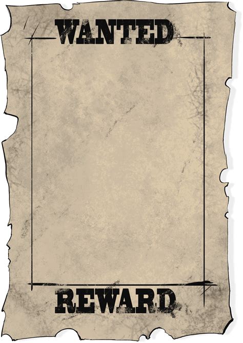 Download Old Western Wanted Poster Template