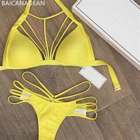 2017 Bandage Hot New Bikini Swimwear Bikini Set Push Up Women Sexy Beach Wear Swimsuit Bathing
