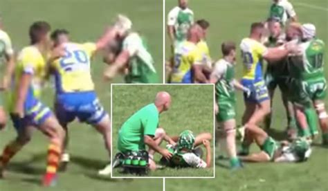 Watch Disgraceful Mass Brawl In French Rugby Championship Leaves Player In Hospital Extra Ie